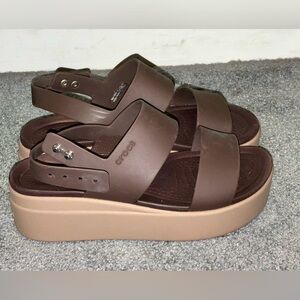 Crocs platform sandals